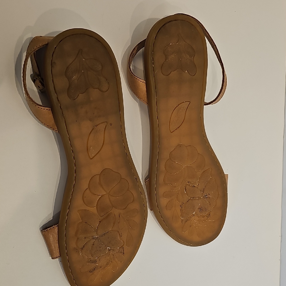 Born Alice Brown Leather Sandals Size 7.5M - Picture 9 of 10